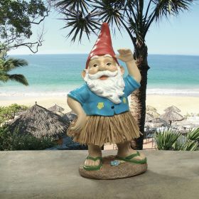 Hawaiian Hank Grass Skirt Gnome Statue