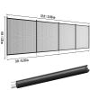 VEVOR Pool Fence, 4 x 12 FT Pool Fences for Inground Pools, Removable Child Safety Pool Fencing, Easy DIY Installation Swimming Pool Fence, 340gms Tes
