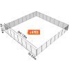 VEVOR Pool Fence, 4 x 96 FT Pool Fences for Inground Pools, Removable Child Safety Pool Fencing, Easy DIY Installation Swimming Pool Fence, 340gms Tes