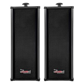 5 Core Outdoor Speakers Stereo In Wall Speaker Pair 100W Peak Passive Outside Surface Mount Wired Waterproof Patio House Garage Indoor Exterior Audio