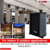 5 Core Outdoor Speakers Pair Stereo In Wall Speaker 100W Peak Passive Outside Surface Mount Wired Waterproof Patio House Garage Indoor Exterior Audio