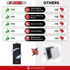 5 Core Outdoor Speakers Stereo In Wall Speaker 100W Peak Passive Outside Surface Mount Wired Waterproof Patio House Garage Indoor Exterior Audio Syste