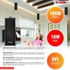5 Core Outdoor Speakers Stereo In Wall Speaker 100W Peak Passive Outside Surface Mount Wired Waterproof Patio House Garage Indoor Exterior Audio Syste
