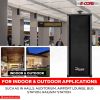 5 Core Outdoor Speakers Stereo In Wall Speaker 100W Peak Passive Outside Surface Mount Wired Waterproof Patio House Garage Indoor Exterior Audio Syste