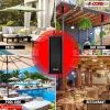 5 Core Outdoor Speakers Stereo In Wall Speaker 100W Peak Passive Outside Surface Mount Wired Waterproof Patio House Garage Indoor Exterior Audio Syste