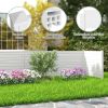 Outdoor PVC Air Conditioner Fence with 20 Inch Long Stakes