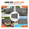 VEVOR Retractable Side Awning, 71''x 138'' Outdoor Privacy Screen, 180g Polyester Water-proof Retractable Patio Screen, UV 30+ Room Divider Wind Scree
