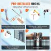 VEVOR Pool Fence, 4 x 12 FT Pool Fences for Inground Pools, Removable Child Safety Pool Fencing, Easy DIY Installation Swimming Pool Fence, 340gms Tes