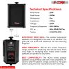 5 Core Outdoor Speakers Pair Stereo In Wall Speaker 100W Peak Passive Outside Surface Mount Wired Waterproof Patio House Garage Indoor Exterior Audio