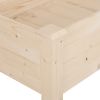 Outsunny Raised Garden Bed with Legs, 48" x 22" x 30", Elevated Wooden Planter Box, Self-Draining with Bed Liner for Vegetables, Herbs, and Flowers Ba