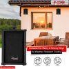 5 Core Outdoor Speakers Pair Stereo In Wall Speaker 100W Peak Passive Outside Surface Mount Wired Waterproof Patio House Garage Indoor Exterior Audio