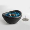 Tabletop Fire Pit Black, Outdoor & Indoor Fire Pit, Portable Concrete Fire Pit, Personal Ethanol Fireplace, Outdoor Table Top Fire Pit, Mini Fire Pit