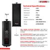 5 Core Outdoor Speakers Stereo In Wall Speaker Pair 100W Peak Passive Outside Surface Mount Wired Waterproof Patio House Garage Indoor Exterior Audio