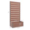 Outsunny Raised Garden Bed with Trellis for Climbing Plants, Planter Box with Drainage Gap, Freestanding Trellis Planter for Outdoor, Patio, Deck, 28.